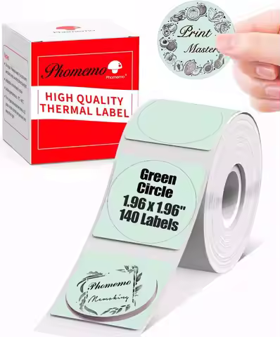 Colorful Circle M110 Labels Green Label 50x50MM for M120 M200 M220 M110S M110 M221 Printer Labels Me