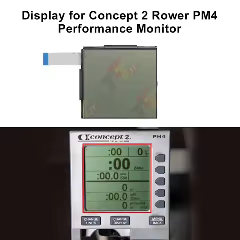 Display for Concept 2 Rower PM3 and PM4 Performance Monitor