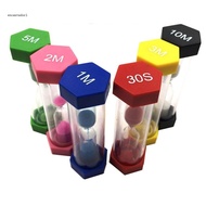 EC Colorful Hourglass Set with 6 Colors Hourglass Set 1Min 3Min- 5Min- 10Min Decoration Timepiece- T