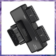 (Y W Z H)OBD2 One Divided Into Two Adaptor OBD Expansion Adapter Wire 16 Pin 16 Core Cable Universal