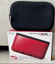 Nintendo 3DS LL 紅黑色