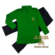 Baju Seragam Olahraga Persit TNI AD muslim  pakaian olah raga tangan panjang