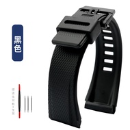 สายนาฬิกาเรซินกันน้ำเหมาะสำหรับสายนาฬิกาคาสิโอ GA-2000 GA-2200 PRG-650/600สำหรับผู้ชาย24มม.