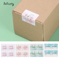 DELLCATTY 100PCS Thank You Stickers Gift Package Decoration 4*4cm Gorgeous