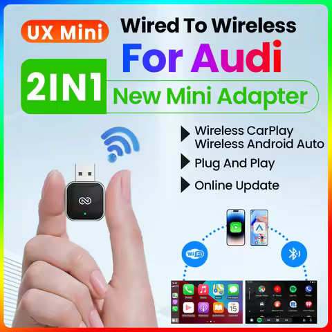 Wireless Carplay Adapte Wireless Android Auto 2In1 Dongle Bluetooth Dongle Plug and Play For Audi A3