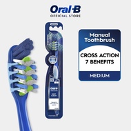 [East Malaysia] Oral-B Cross Action 7 Benefits Medium Toothbrush 1 Count