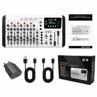 OneAudio E8 มิกเซอร์ 8 ช่อง มิกซ์เสียงพร้อมซาวด์การ์ด 99 DSP Bluetooth เอฟเฟกต์ในตัว รองรับไมค์คอนเด
