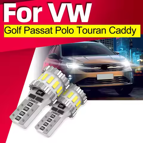 2x For VW Golf mk3 mk4 mk5 mk6 3 4 5 6 Passat B5 B5.5 B6 B7 B8 CC Polo 6r Touran Caddy 2 LED Clearan