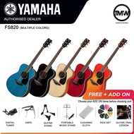 [LIMITED STOCKS] Yamaha Acoustic Guitar FS820 Full Size Natural Autumn Burst Black Blue Red Solid Top FS-820 FS 820