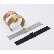 Adjustable Stainless Steel Watch Strap 18mm 20mm 22mm Double Buckle Milanese DW HW Smart Watch Tali 