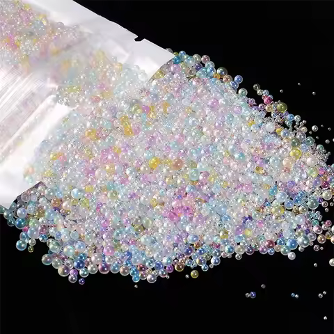 10g 0.4-3mm Colorful Mixed Bubble Bead for DIY Jewelry Making Accessories Silicone Mold Epoxy Resin 