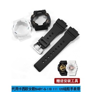 Silicone Strap Substitute Casio BA-110 112 130 100 BABY-G Female Rubber Case Watch Strap