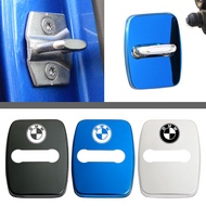 YCHIC 4PCS BMW Stainless Steel Car Door Lock Cover For BMW All Models, For BMW E36,E46,E90,1,3,5,7 series ,Decoration Protecting Cover Sticker,Car-Styling Accessories