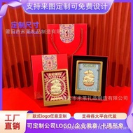 Pure Gold 999 Creative Green Pine Make Money Money Rolling Desktop Decoration Office Decoration Can 