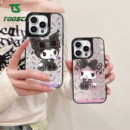 TOOSCI Cute Cartoon Melody Kuromi Mirror Cover For Samsung A23 F23 A24 A25 Samsung A31 A32 A34 A35 A