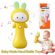 Bunny Baby Rattle Toy with Light & Sound – Interactive Teething & Sensory Toy – Ideal Easter Basket 