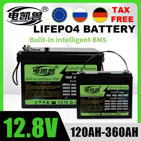 Brand New Grade A LiFePO4 Battery 12V 120AH 340Ah 360Ah 12.8V 4S Lithium Batteries Rechargeable Batt