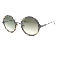 成色極佳 □ CHROME HEARTS MOIST SV925 CH 十字圓框大理石紋太陽眼鏡 黑色淨CLEARブラウン52□24-131 示範鏡片 日本製造 男士