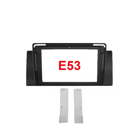 9 Inch Car Fascia Frame Adapter Canbus Box Decoder Android Radio Dash Fitting Panel Kit for BMW 5/7 