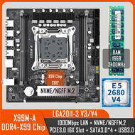 X99 Gaming Motherboard Kit Original Chip C612 with Xeon E5 2680 V4 & DDR4 16Gx1 2400MHz Dual Channel