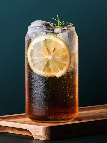 473ml 480ml 500ml 16oz glass cold drink cup cola cup cola can tumbler without lid and straw