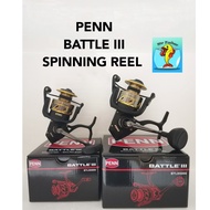 FISHER PENN BATTLE III Spinning Fishing Reel 3000 4000 4000HS 5000 6000 6000HS BATTLE 3