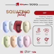 TOTO SQUAT CLOSET TOTO CE 7 SQUAT CLOSET/ ORIGINAL TOTO CLOSET/ TOTO Toilet Bowl