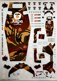 63687D Mega 1/48 & HG 1/144 RX-78-2 gundam GRN Camo Aape 猿人 迷彩 高達 水貼紙