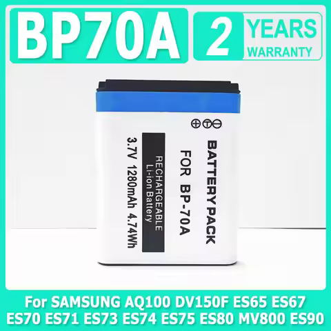 XDOU BP70A BP-70A Replace Battery For SAMSUNG AQ100 DV150F ES65 ES67 ES70 ES71 ES73 ES74 ES75 ES80 M