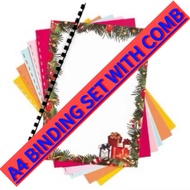 A4 BINDING SET WITH COMB / BUKU FOLIO / BUKU SCRAP FOLIO COMB BINDING SET PROJECT ASSIGNMENT SCRAP B