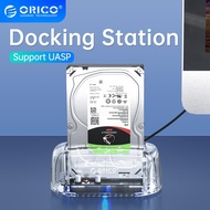 ORICO 3.5 Inch Transparent HDD Docking Station SATA to USB 3.0 5Gbps Hard Drive Docking Station Support 2.5/3.5 HDD Adapter
