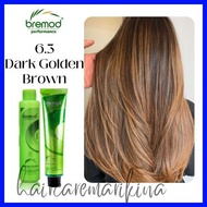 ↂ ❁ ☮ 6.3 DARK GOLDEN BROWN Bremod Hair Color - With Oxidizer Set