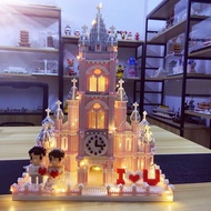 Compatible with Lego Micro-Particle Building Blocks Wedding Church Disney Castle Difficult Assembling Toys Wedding Gifts
