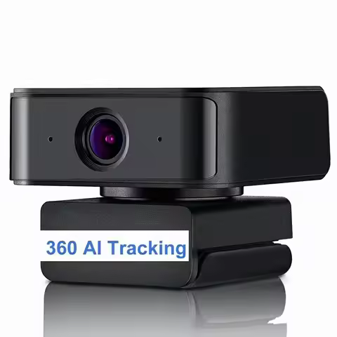 2MP Webcam 1080P 360Degree AI Tracking Wireless USB Webcam For Boardcast Online Teaching Video Camer