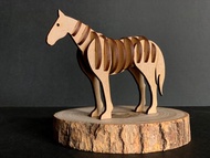 3D立體動物拼圖 馬Horse