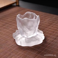 Colored Glaze Kung Fu Tea Cup Frozen Tea Cup Glass Tea Set Master Cup Tea Tea Cup Coaster Tea Cup Ne