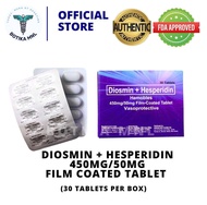 DIOSMIN + HESPERIDIN 450mg/50mg Film Coated Tablet HEMOBLES (30 TABLETS) generic daf.lon