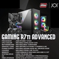 JOI PBM ADVANCE R7 RTX4060TI GAMING PC ( RYZEN 7 5700X, 16GB, 1TB, RTX4060TI 8GB, W11P )