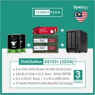 Synology DS723+ 16GB / 32GB DDR4 ECC Ram Up to 60TB / WhatsApp0193710000