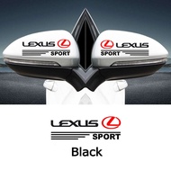 2PCS Car Styling Rearview Mirror Decoration Sticker Vinyl For Lexus RX350 IS300 IS250 CT200H GS350 N