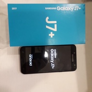 Samsung J7 Plus 3/32 black bekas murah