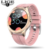 สมาร์ทวอท นาฬิกาสมาร์ท LIGE LED full touch screen Smart Watch สมาร์ทวอท Women IP67 Waterproof Fitness Tracker Heart rate สมาร์ทวอท Blood Pressure Monitor Sport สมาร์ทวอท smartwatch Pink