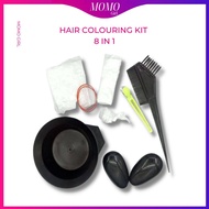 Hair Coloring Tool Kit Set Disposable Reusable DIY Hair Dying Kit  Set 8 in 1 Salon Barber Self Use