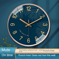 Clock Living Room Home Wall Bedroom Mute ins Creative Fashion Quartz Nordic
