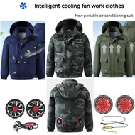Outdoor Jacket with Fan Can Install 12V Fan Work Clothing Air Conditioning Clothing with Pockets