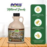 NOW Foods, Certified Organic Maple Syrup, Grade A Dark Color, Certified Non-GMO, Robust Taste, (946 