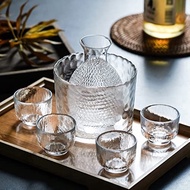 【direct from Japan】AYPBOW Cold Sake Work Glass Glass Vehicle Set Waru Sake Waller Set Cold Sake Sake Glass Sake Sake Sake Bottle Cup Cup [Recommended for Sake lovers)