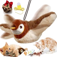 Mainan Kucing Leno Kucing Dalaman Interaktif Burung Terbang Mainan Kucing Realistik Berkibar Burung 