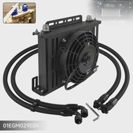 7'' Electric Fan Kit + 28 Row Oil Cooler Kit For BMW E36 E46 M3 E90 E92 E93 135i 335i xDrive 09-17 T