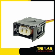 2 Pin Toyota Hilux Revo Fortuner GUN126 1GD 2GD Fuel Injector Nozzle Socket Connector